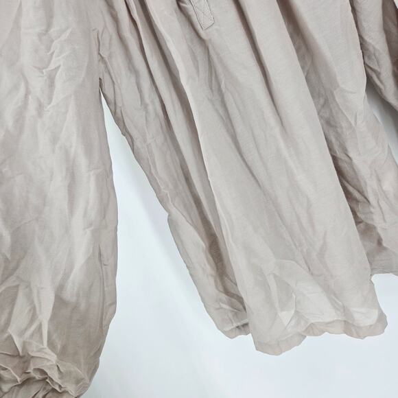 Anne Fontaine Naema Blouse Top Pink Silk Blend Balloon Sleeve Peasant Size US 6 - Picture 5 of 7